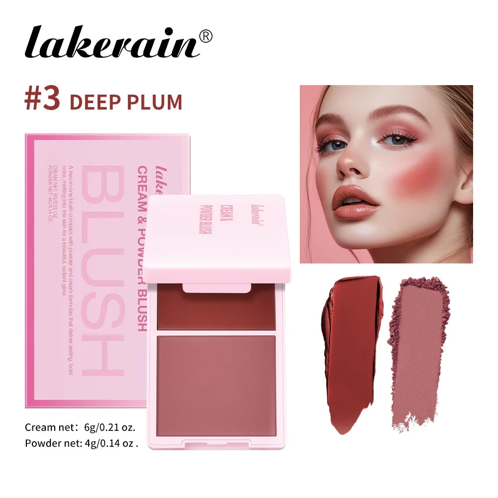 Lakerain Cream and Powder Blush Duo