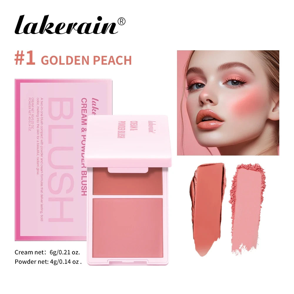 Lakerain Cream and Powder Blush Duo