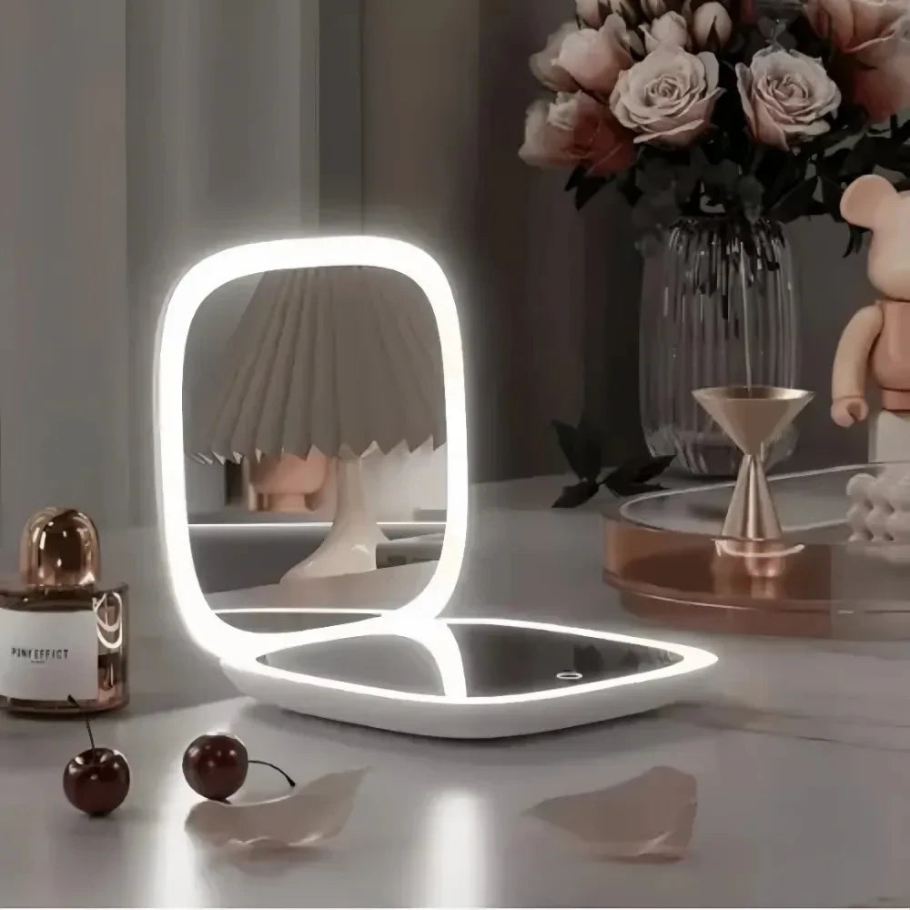 Portable LED Travel Makeup Mirror