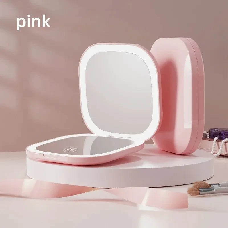 Portable LED Travel Makeup Mirror
