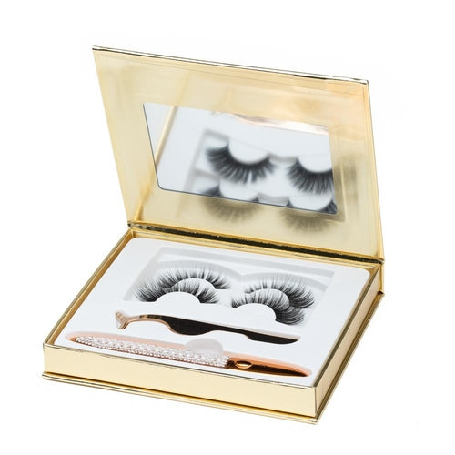 No-Glue Lash Kit – Waterproof Liner, Reusable Lashes & Vegan Formula